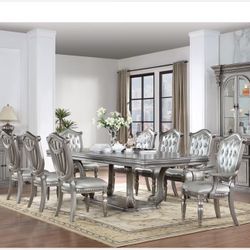 9 Pieces Dining room set / Includes: Table and  8 chairs 