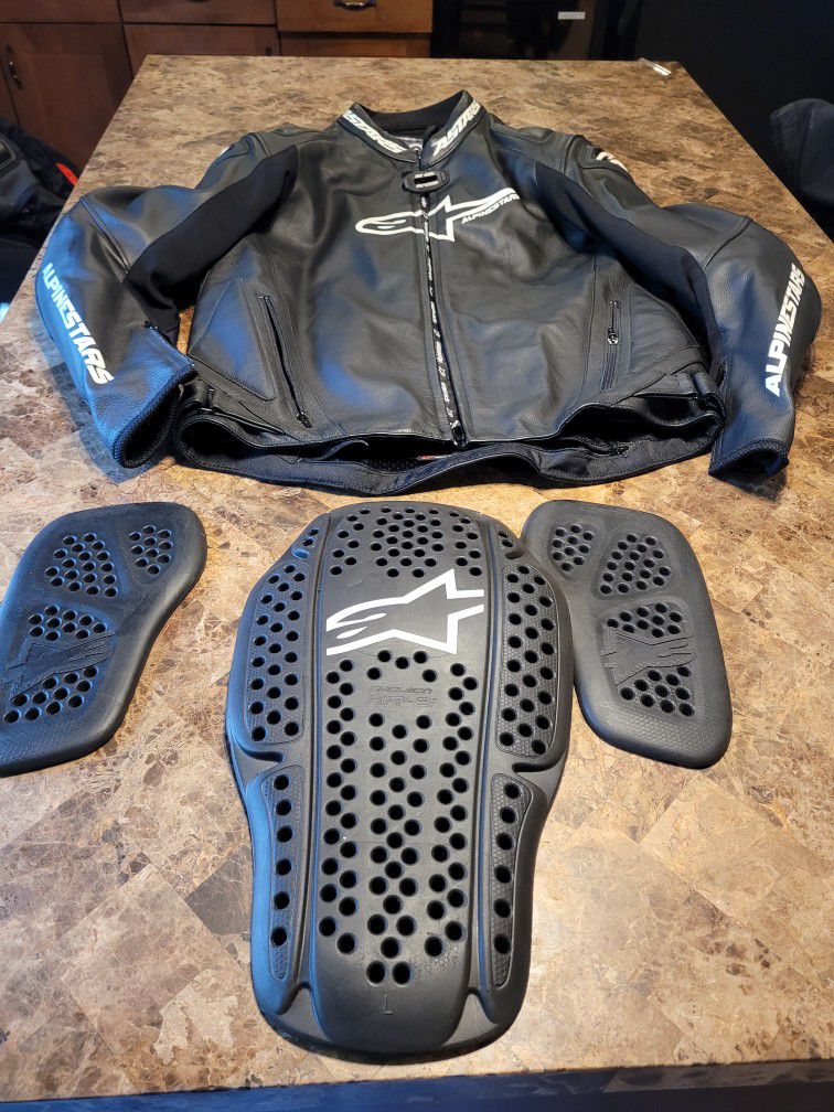 alpinestars leather jacket 