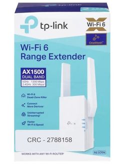 TP-LINK AX1500 RE505X WIFI RANGE EXTENDER 1500 MBS