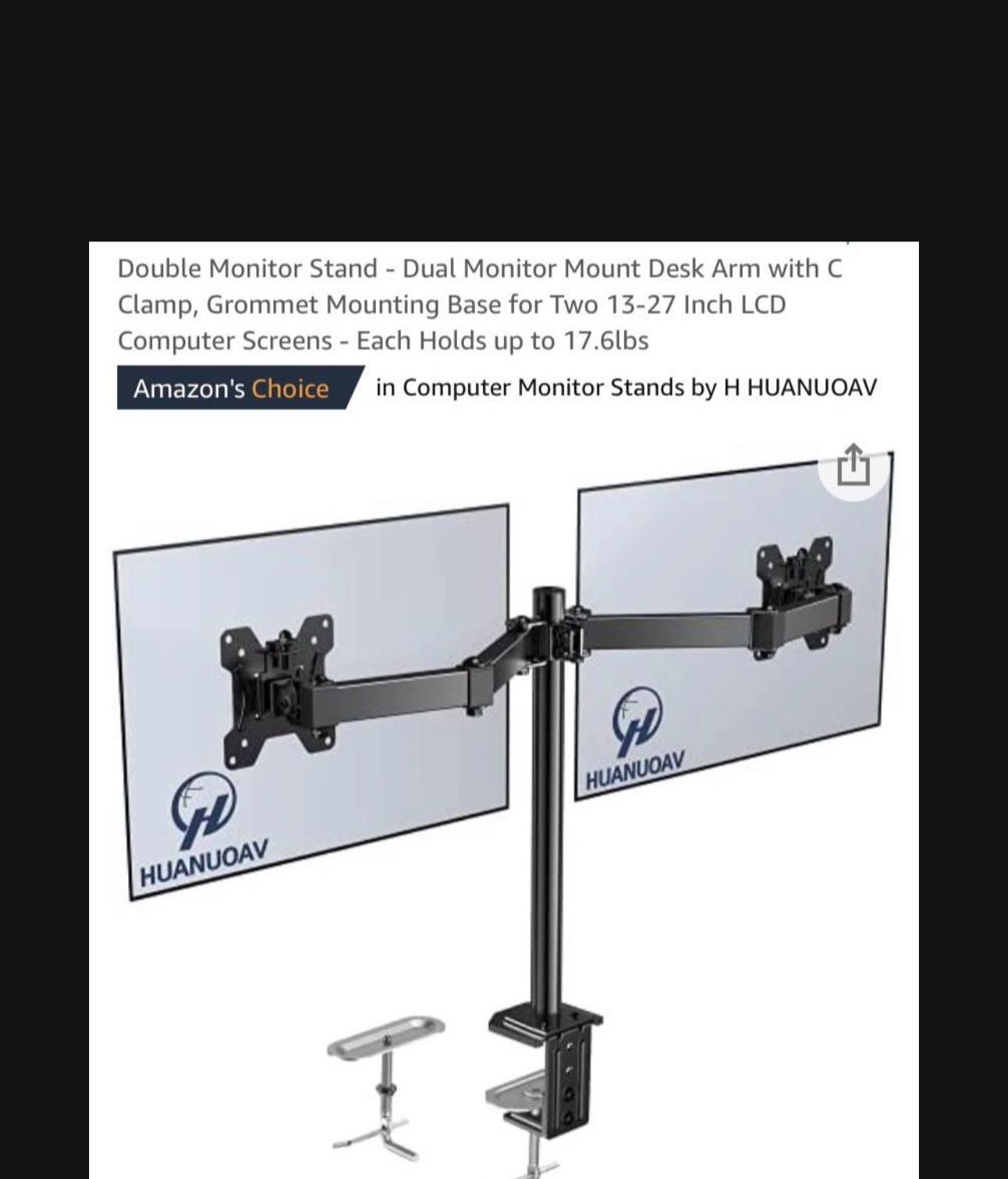 Dual Monitor $35