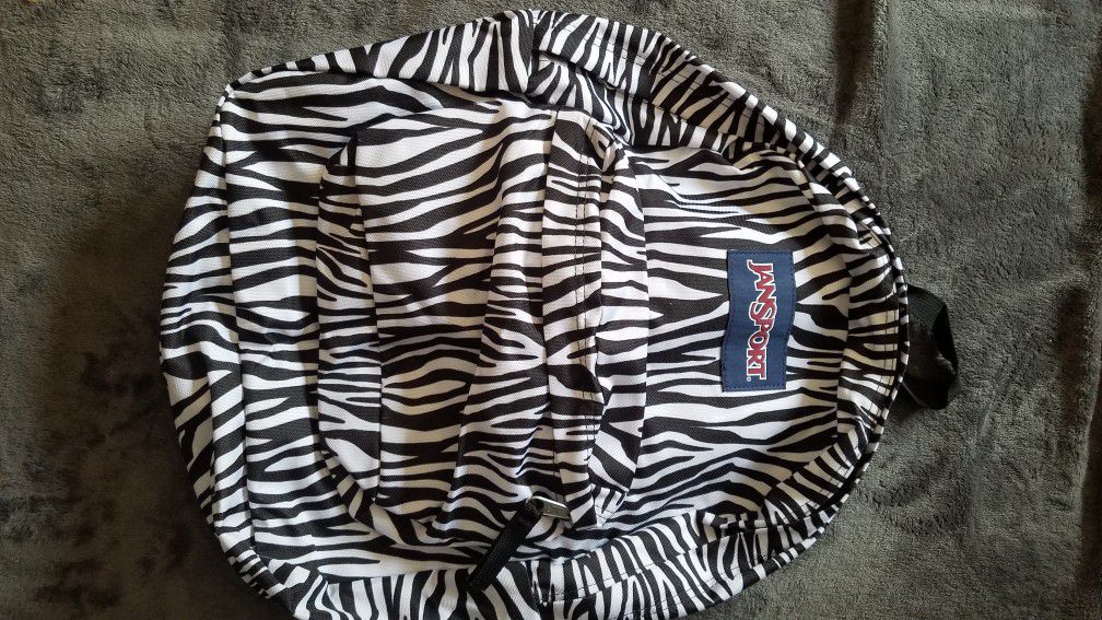 New Jansport Zebra Backpack