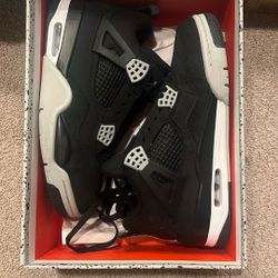 Jordan 4s Black Canvas 