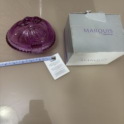 Marquis by Waterford Heritage Pink lead Crystal Egg Dish Lidded