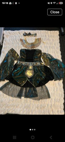 Egyptian Cleopatra Halloween Costume with Accessories xl 6 pieces