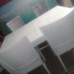 Gray Wood Dining Room Set