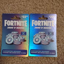 2 brand new fortnite cards