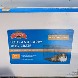 30" Grreat Choice Fold And Carry Dog Crate