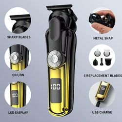 Brand New 6-in-1 Beard Trimmer for Men,Hair Clippers Kit,Beard Trimmer for Men/Electric Razor,Body Hair Trimmer,Nose Hair Groomer,Cordless Precision