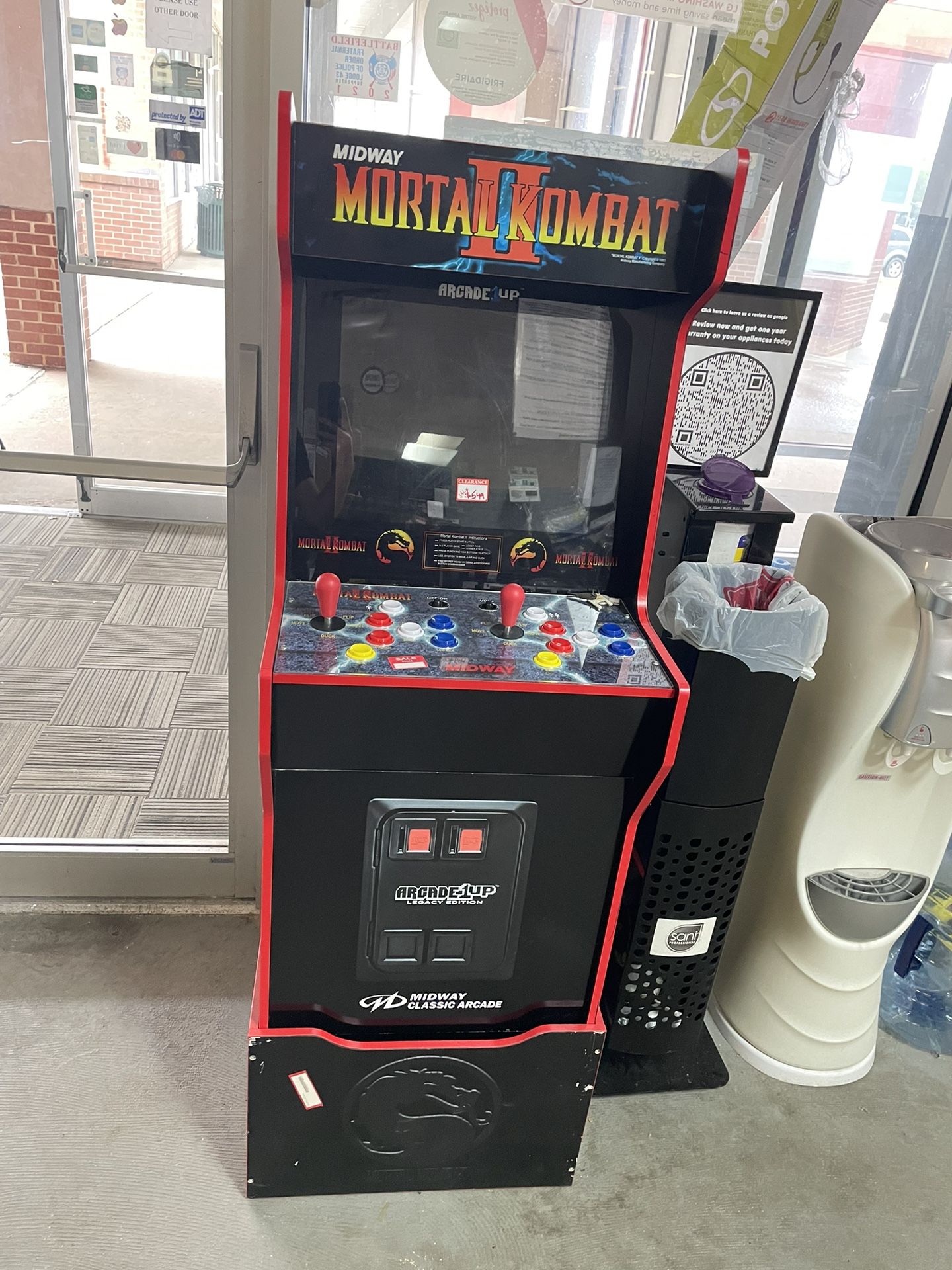 Mortal Kombat Arcade 1 up game-Black