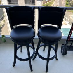 Extra Tall Swivel Bar Stool Pair