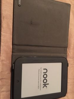 NOOK EREADER WITH CASE. LIKE NEW. STILL AVAILABLE AS OF 10/10/17