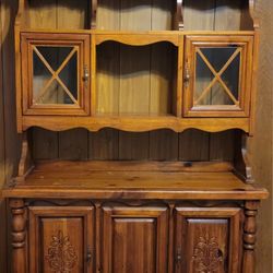 A vintage buffet and hutch.  $160 OBO