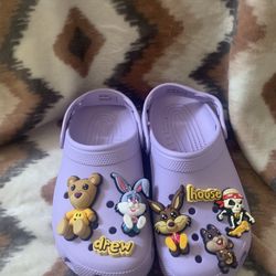 CROCS JUSTIN BIEBER DREW HOUSE LAVENDER CLASSIC CLOG MEN SIZE 6 OR WOMEN SIZE 8