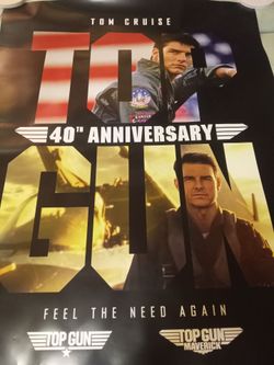 TOP GUN 40TH ANNIVERSARY DOUBLE SIDED POSTER