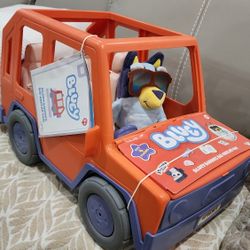 Bluey Jumbo Size Vehicle With Bluey Plush Brand New! $40