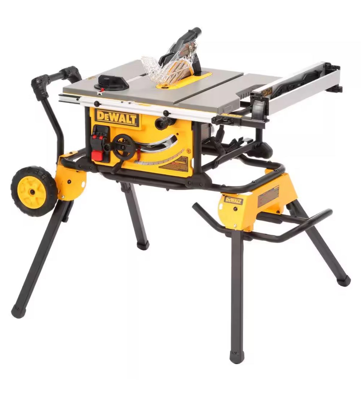 DEWALT 15 Amp Corded 10 in. Job Site Table Saw with Rolling Stand