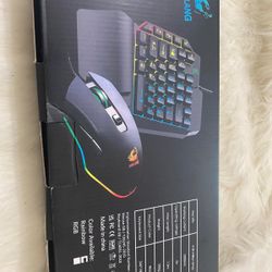 Ziyoulang T1 Wired One Handed Membrane Gaming Keyboard Mouse Combo Set Ergonomic Design For Pubg Pc Gamer
