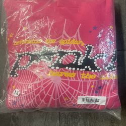 pink spider hoodie