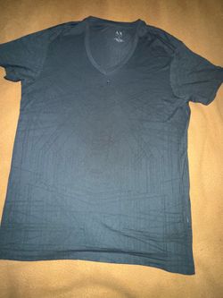Armani Exchange V neck shirt charcoal XL