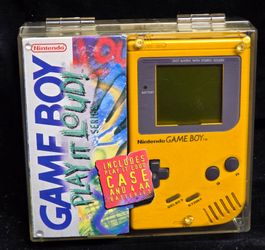Nintendo Gameboy YELLOW Play It Loud! Edition DMG-01 CIB