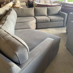 Modern Grey Wrap Around Sectional Couch “WE DELIVER”