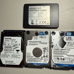 Laptop Hard Drives Lot Of 4- $30 ALL