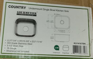 Undermount sink