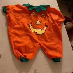 Cute Baby Pumpkin Costume 