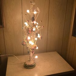 Bunny Lighted 18” Tree With Colorful Ornaments