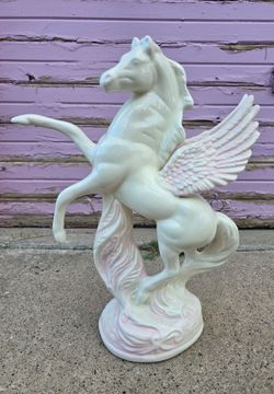 Vintage Mythical Pegasus Horse Statue