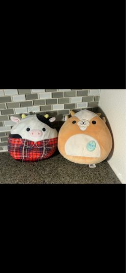 Squish mallows farm animals - cow + goat - 2 pack