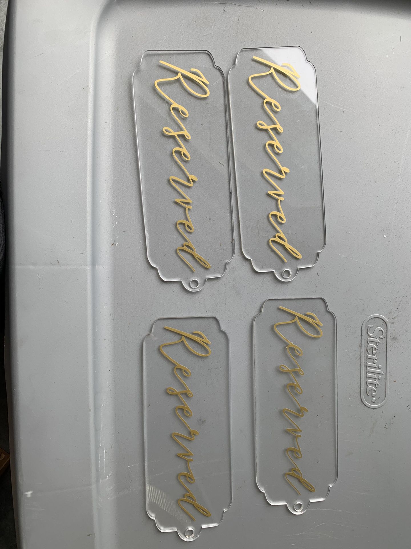 Wedding Aisle Reserved Signs