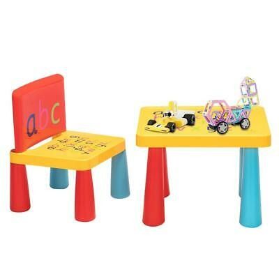 Plastic Table and 1 Chair Set Ideal Gift for Kids