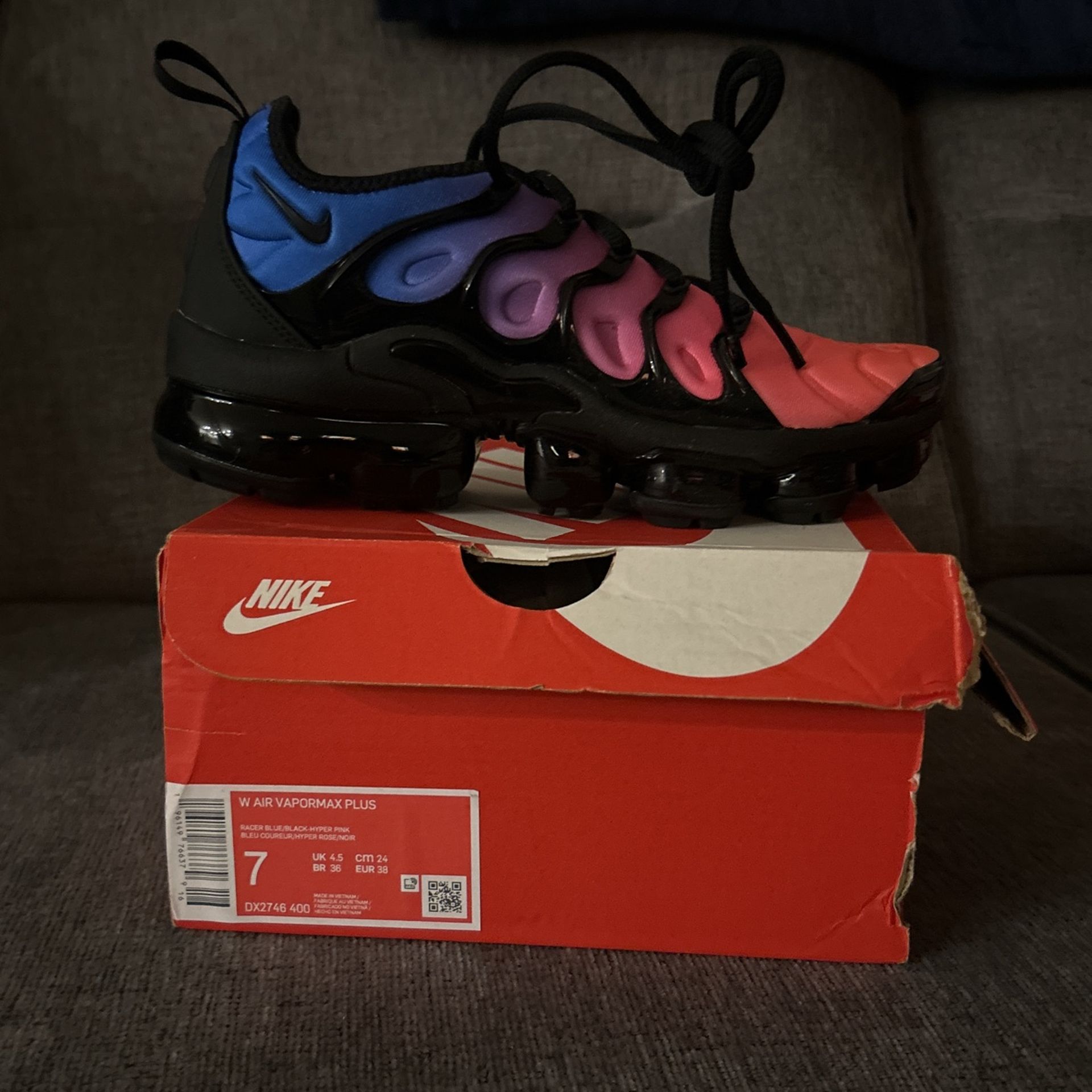 Air Vapormax Vapormax Plus Rose Et Noir Black Air Max Plus Blanche