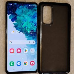 SAMSUNG GALAXY S20 FE 5G 128 GIGABYTES IN BLACK COLOR. PHONE IS UNLOCKED FOR ANY COMPANY CARRIER 