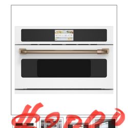Cafe 30 in Wide 1.7 cu ft Smart Electric Wall Oven and Microwave Combo with 120V Advantium Technology in Matte White