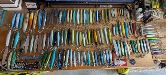 Surface irons jigs lot over (100 jigs)