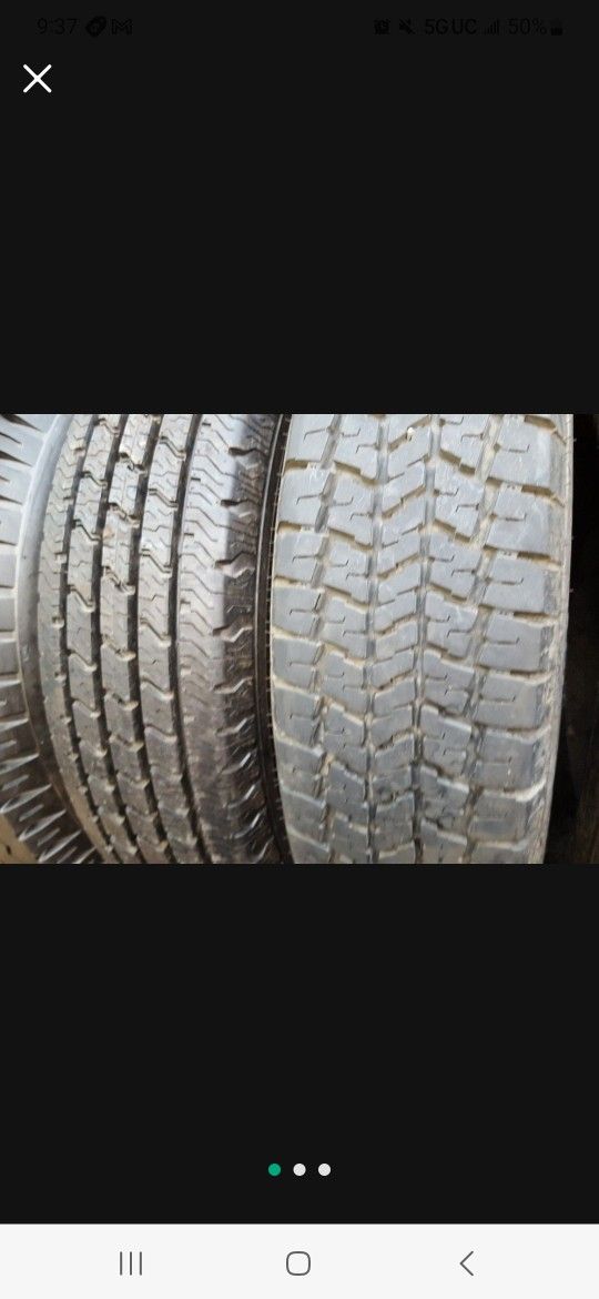 16.5 USED TIRES LLANTAS USADAS 8.75 9.50 OLDER FORD CHEVY VANS RV MOTOR HOME