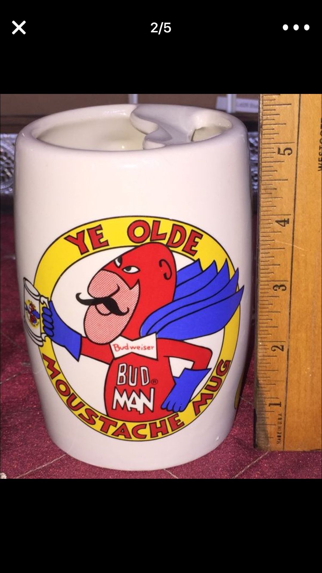 Bud Man Budweiser Beer Stein