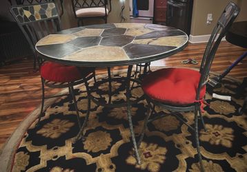 Patio Table - Slate; 4 chairs