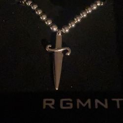 RGMNT Double Dagger Necklace ,Premium 316 Stainless Steel