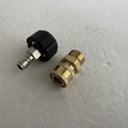 Universal M22-14mm 3/8” Pressure Washer Adapter Quick Connect Set. New