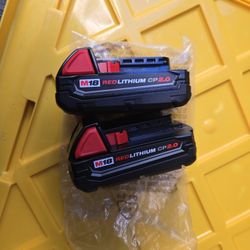 MILWAUKEE M18 2 BATTERIES 2.0AH NEW $60 EACH 