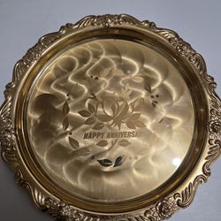 Modern brass tray