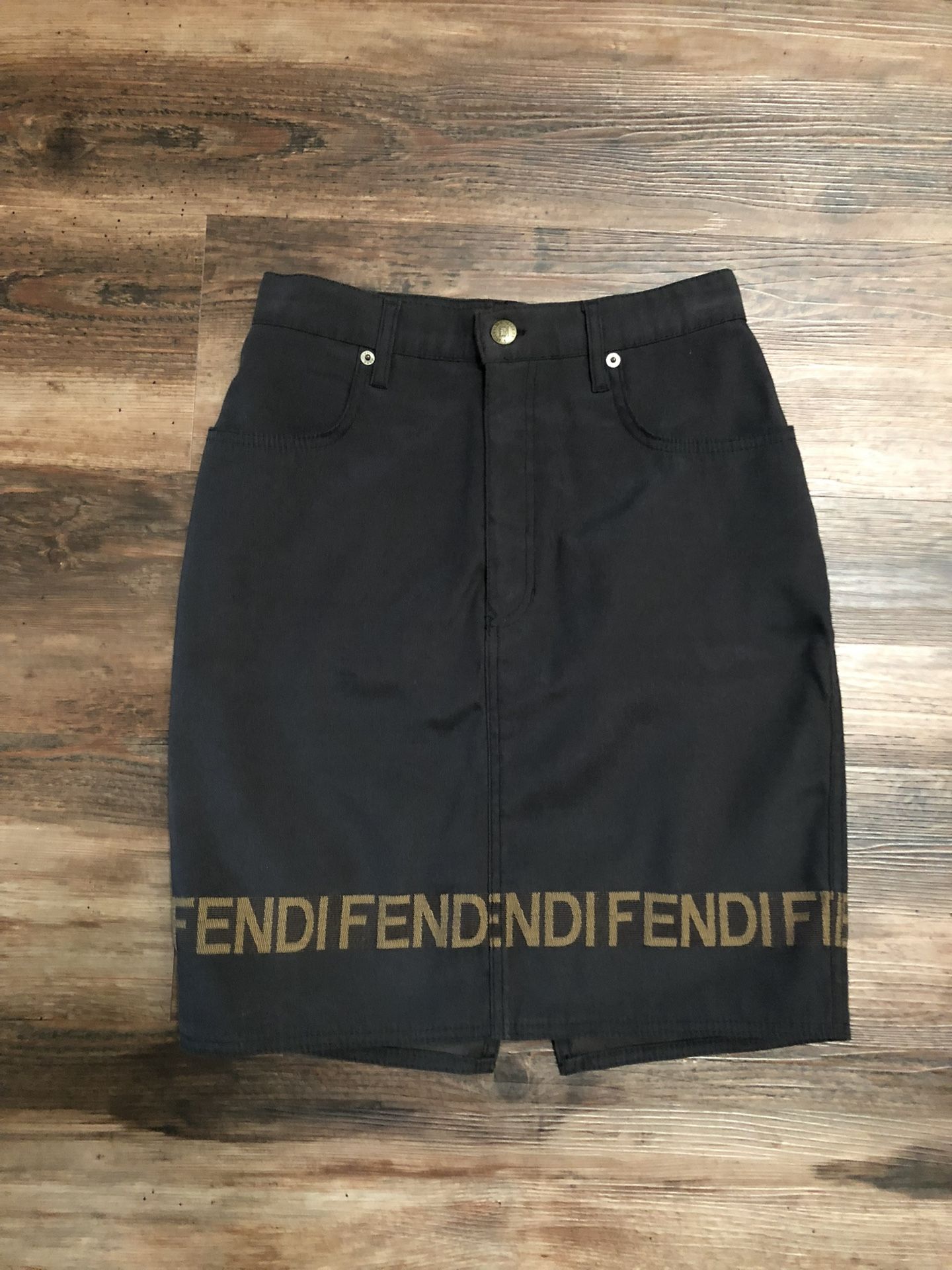 Fendi Jean Skirt
