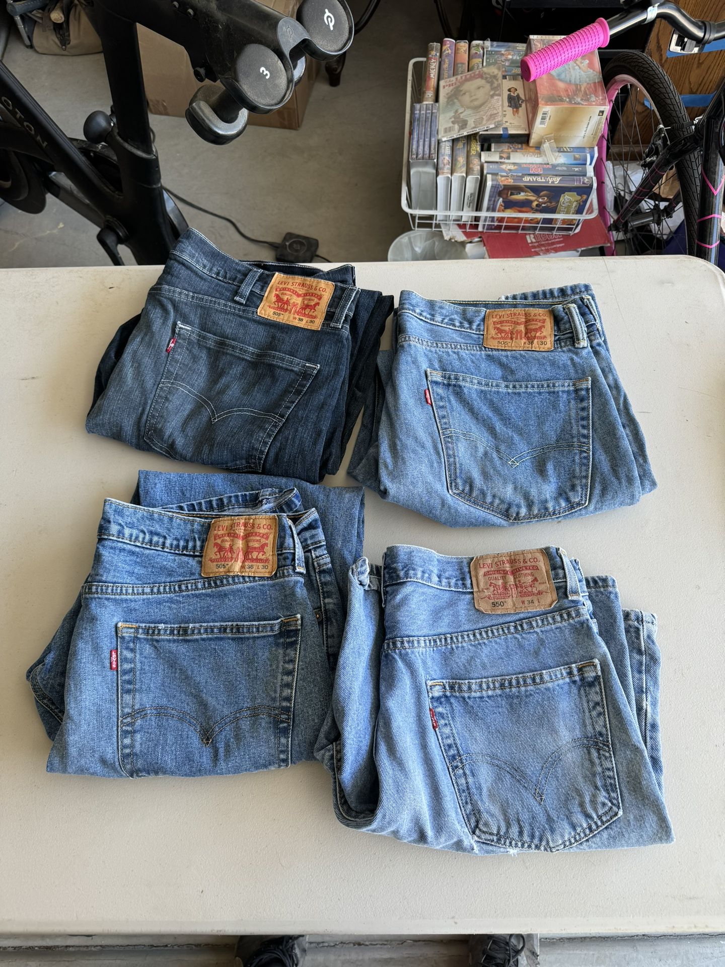 Lot Of 4 Pairs Of Vintage Levi’s (1 Short, 3 Pants)
