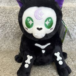 Squishable - Witchy Skeleton Cat Snackers Plush - Spirit Halloween Exclusive