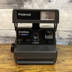 Vintage Polaroid OneStep Closeup 600 Film Black ~ Tested And Working