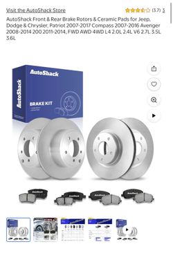 Ceramic Brake Pads and Rotors $50each set