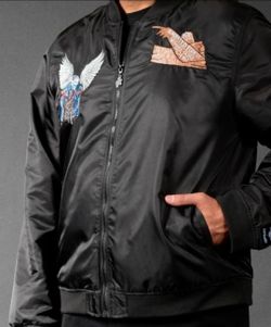 Wizard of Oz Wicked Bomber Jacket Embroidered on Front & Back UNISEX 3XL